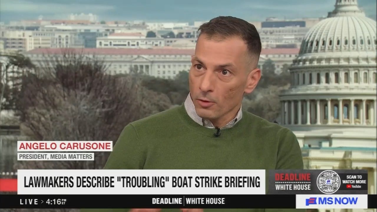On Deadline: White House, Angelo Carusone discusses the Caribbean boat strikes and how they stem from of a revisionist “fantasy” created by right-wing media