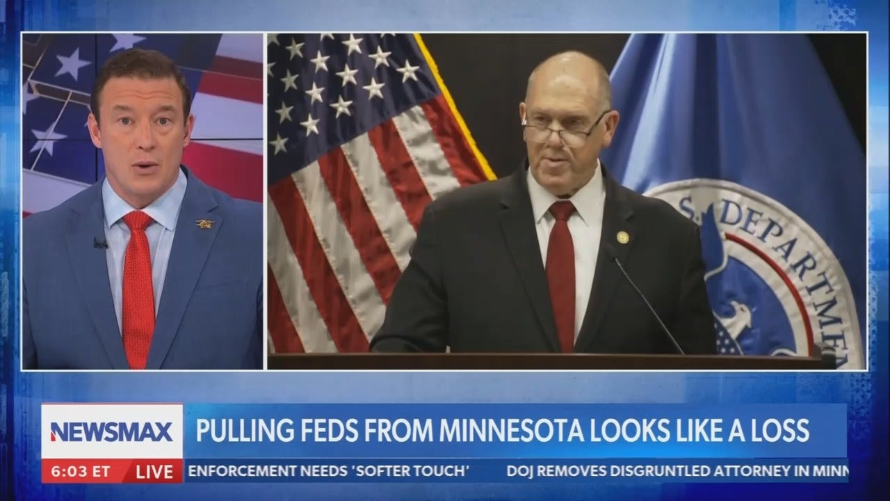 Newsmax host complains that removing 700 ICE agents from Minnesota “looks like a loss”