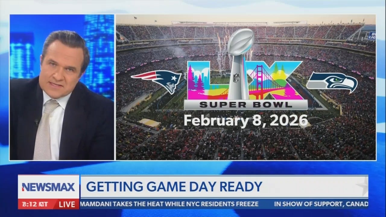 Newsmax's Greg Kelly says the Super Bowl logo looks “a little bit LGBT queer-ish”