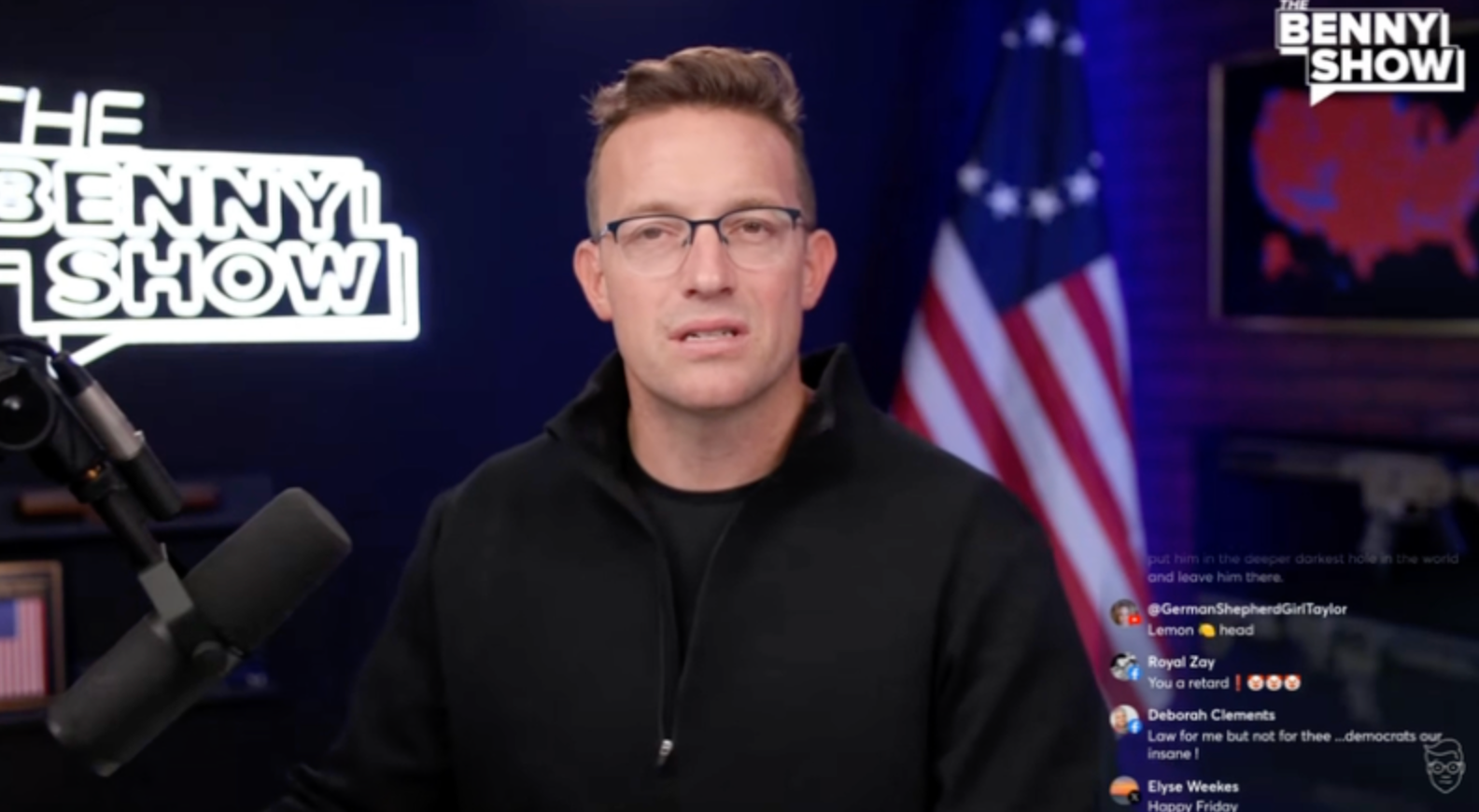 Benny Johnson: “I think that would be awesome, in fact, to have, like, a little prison colony out on some ice rock” in Greenland