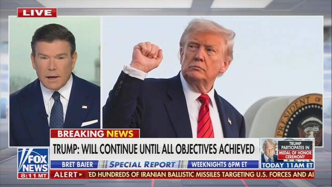 Fox host Bret Baier: “I just got off the phone with the president. ... He points to Venezuela as a template” for Iran