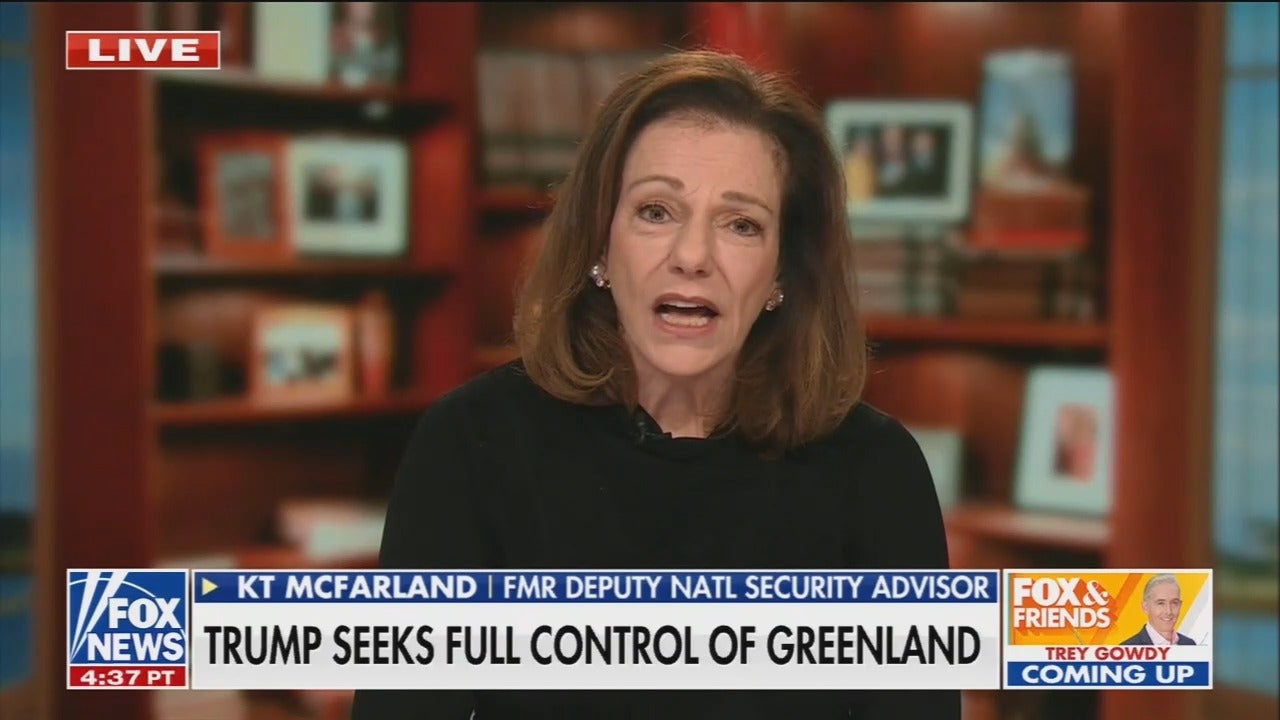 On Fox, Former Deputy National Security Adviser KT McFarland claims, “at the end of the day we're going to get control of Greenland”