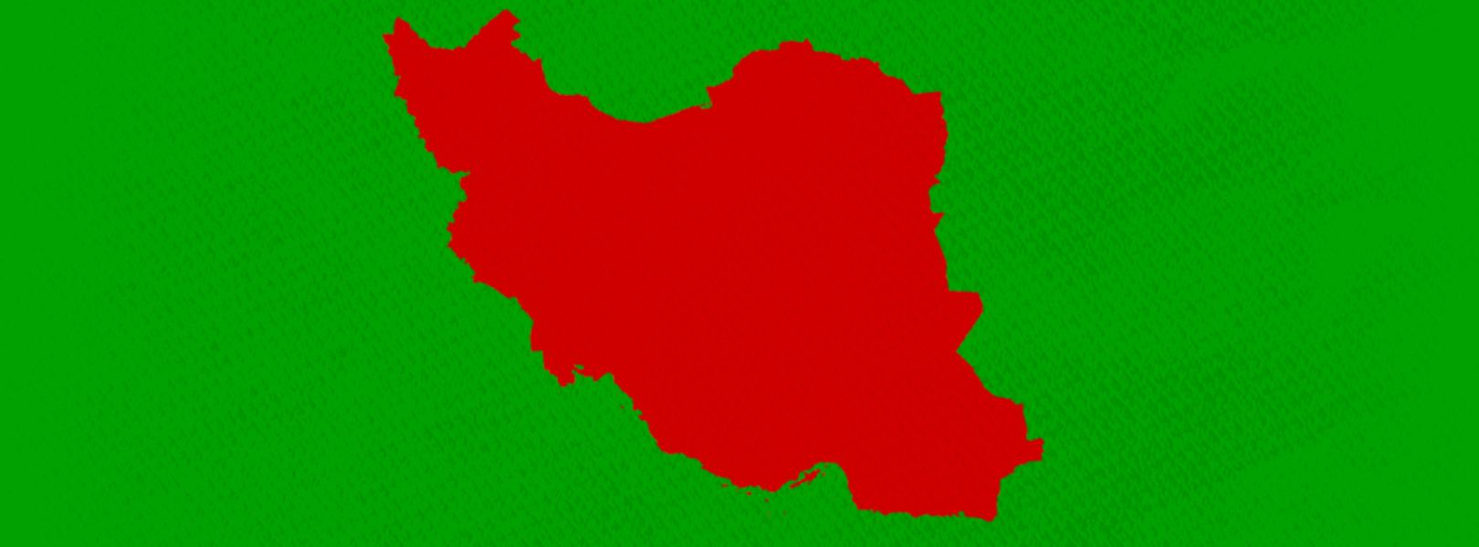 Red and Green image of Iran