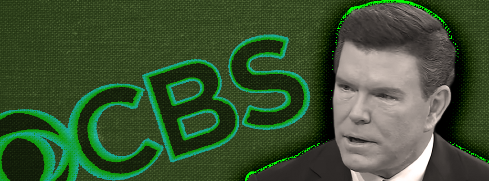 Bret Baier with the CBS logo