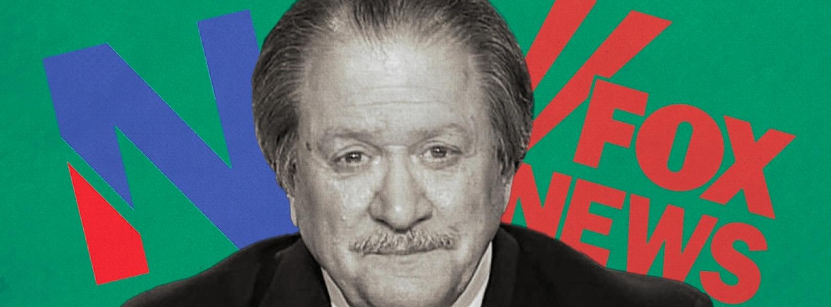Joe diGenova with Newsmax and Fox news logos