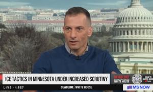 still of Angelo; chyron: ICE tactics in Minnesota under increased scrutiny