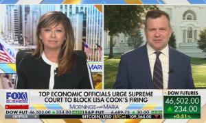 Bill Pulte being interviewed by Fox Business' Maria Bartiromo