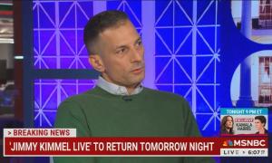 still of Angelo; chyron: 'Jimmy Kimmel Live' to return tomorrow night