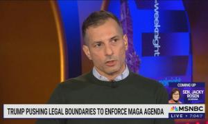 still of Angelo; chyron: Trump pushing legal boundaries to enforce MAGA agenda