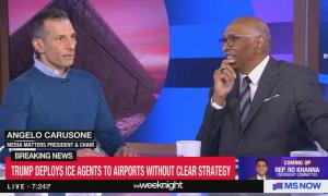 chyron: Trump deploys ICE agents to airports without clear strategy