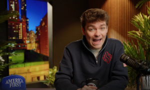 fuentes during episode of America First