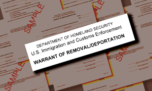 An image of a warrant of removal/deportation