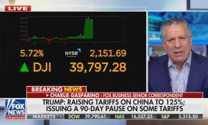 Trump: Raising tariffs on China to 125%; Issuing a 90-day pause on some tariffs