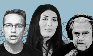 Benny Johnson, Laura Loomer, and Steve Bannon