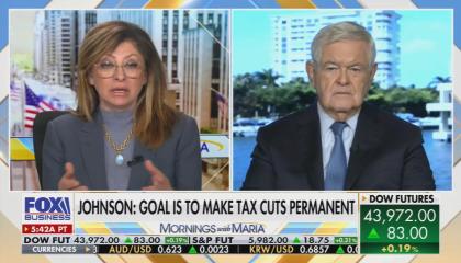 Maria Bartiromo and Newt Gingrich