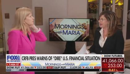 Maya MacGuineas and Maria Bartiromo