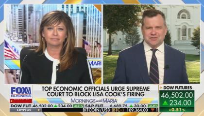 Bill Pulte being interviewed by Fox Business' Maria Bartiromo