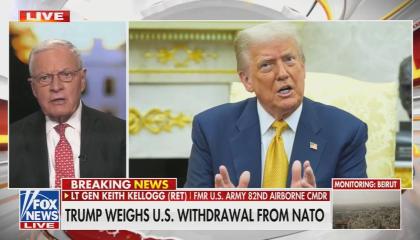 Keith Kellogg discussing the war in Iran