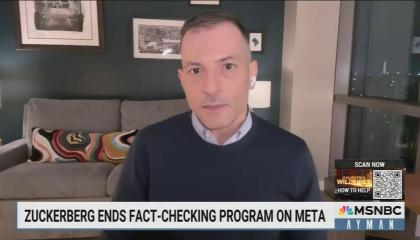 Angelo Carusone on MSNBC on January 11, 2025