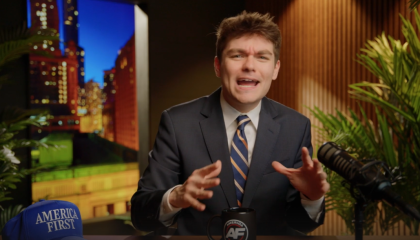 fuentes during episode of America First