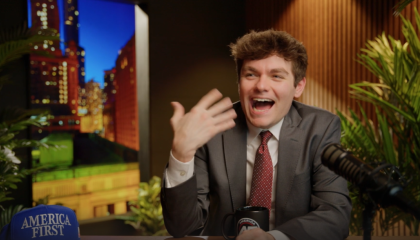 fuentes during episode of America First