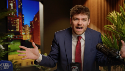 fuentes during episode of America First