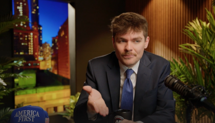 fuentes during episode of America First