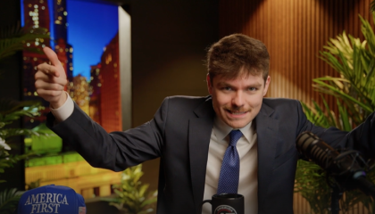 fuentes during episode of America First