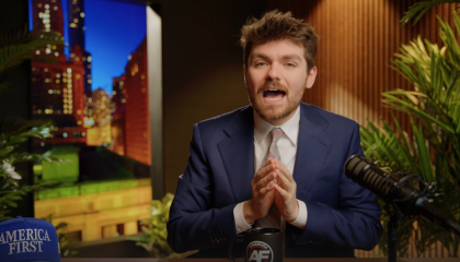 fuentes during episode of America First