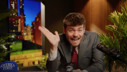 fuentes during episode of America First