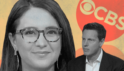 Bari Weiss and David Ellison