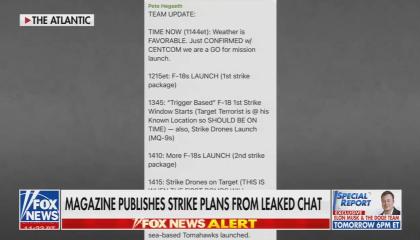 Magazine publishes strike plans from leaked chat