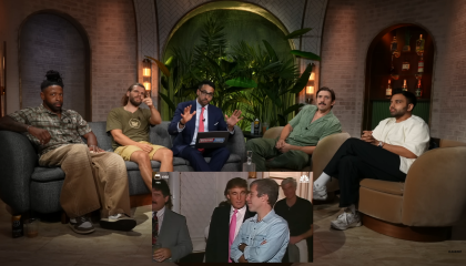 Screenshot of an episode of Flagrant with all its hosts