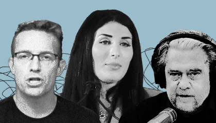 Benny Johnson, Laura Loomer, and Steve Bannon