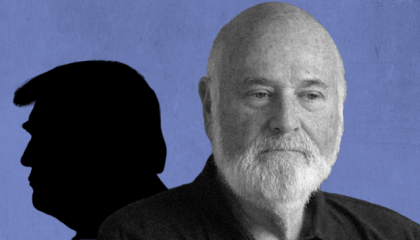 Rob Reiner with Trump as his shadow