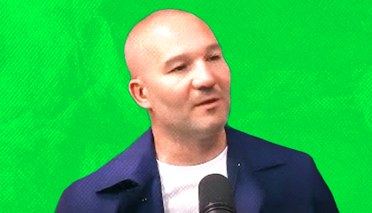 Shawn Ryan with green background