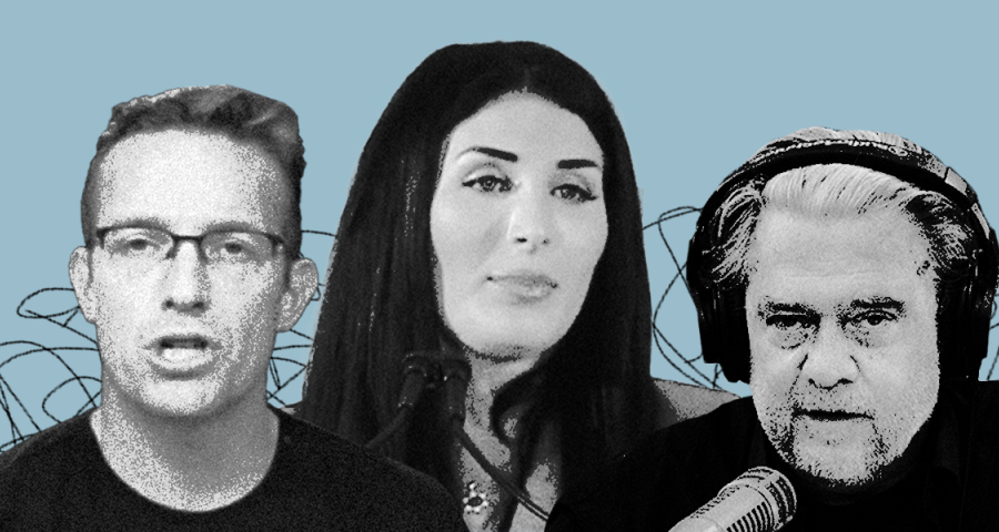 Benny Johnson, Laura Loomer, and Steve Bannon