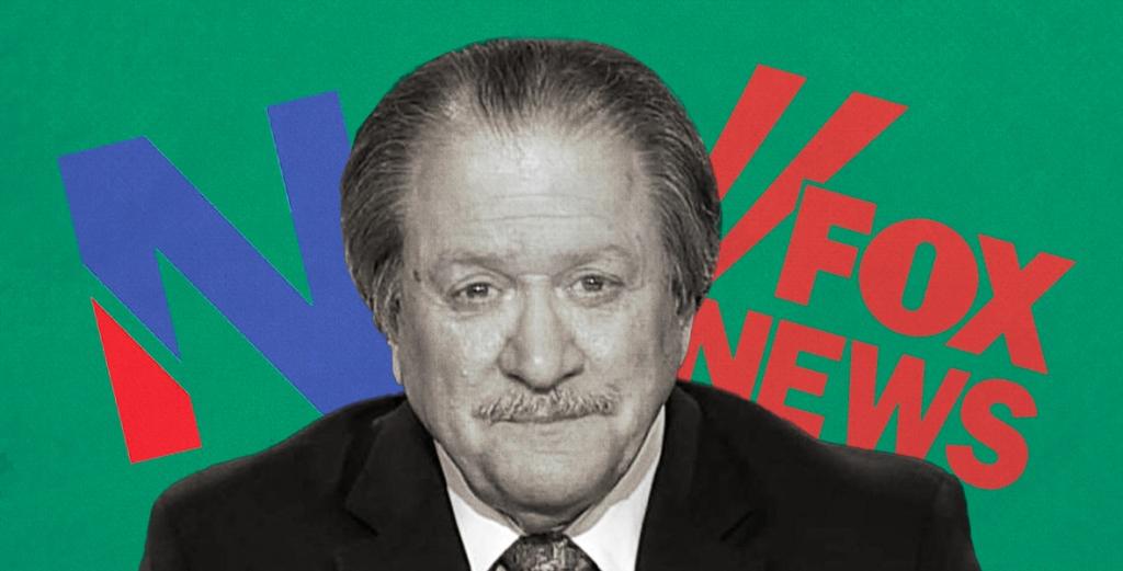 Joe diGenova with Newsmax and Fox news logos